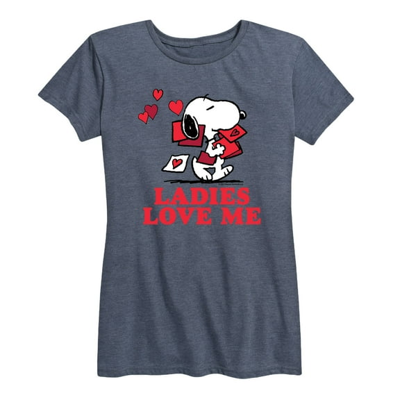 Peanuts - Ladies Love Me - Women's Short Sleeve Graphic T-Shirt