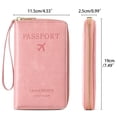 thumbnail image 3 of KALUNMA Leather RFID Blocking Passport Holder Travel Wallet, Passport Cover/Travel Wallet for Women and Men, 3 of 9