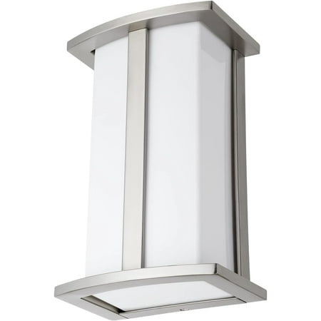 

Sunlite 46094 Modern Wall Sconce Light Fixture Medium Base Socket (E26) (Bulb Not Included) 60 Watts Max Indoor Opal Shade Stainless Steel Bathrooms Hallways & Entryways