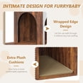 thumbnail image 5 of 2-in-1 Cat Tree with Hidden Litter Box Enclosure, Wooden Cat Tower & Litter Box Cabinet – Scratching Posts, Cat Condo Cave, Storage, Washable Cushion, 5 of 9