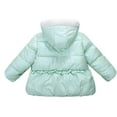 thumbnail image 2 of SYNPOS 1-7T Little Girls Hooded Fleece Down Jacket Baby Winter Down Coat, 2 of 4