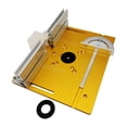 thumbnail image 1 of Upgrade Aluminium Router Table Insert Plate W/ Miter Gauge and Tenon Gauge and Fence for WorkBenches Wood Router Trimmer ,Accurate Measurement, 1 of 6
