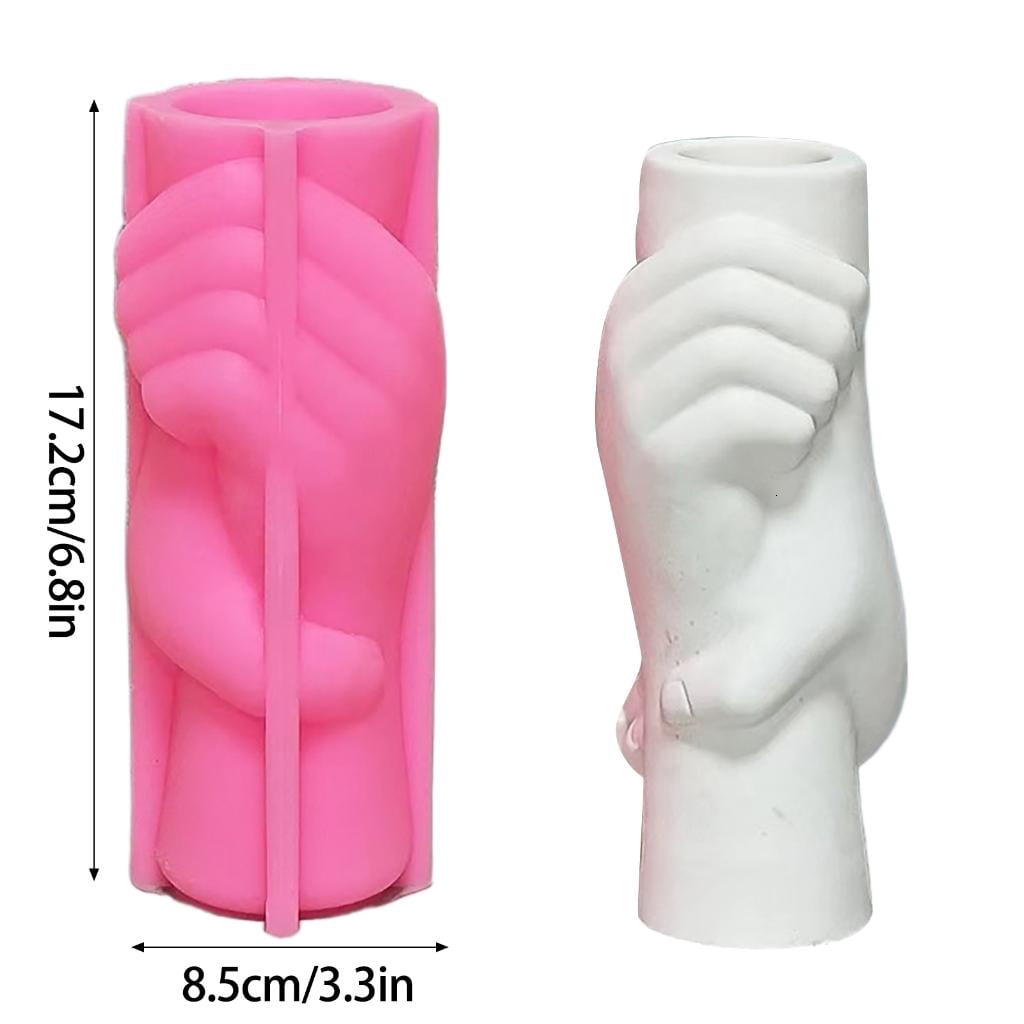 Osdhezcn Creative Vase Resin Mold Hand Holding Concrete Cement Gypsum Silicone Mold DIY Flower Arrangement Craft Home Decorations