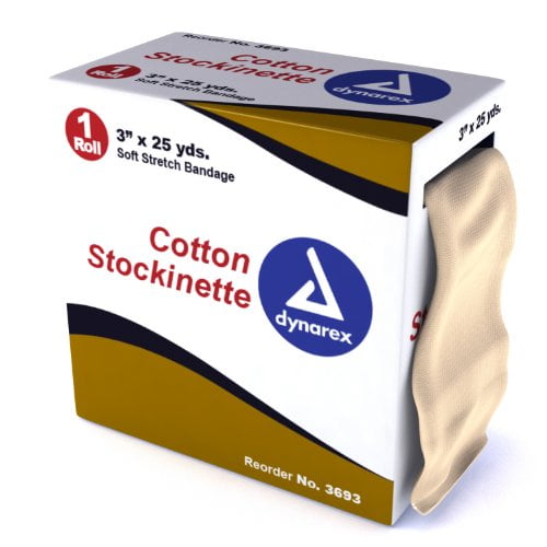 Cotton Bias Cut Stockinette Rolls Latex Free 3” x 8ft rolls - CNF Medical