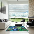 thumbnail image 7 of Ahgly Company Machine Washable Indoor Rectangle Transitional Mint Green Area Rugs, 5' x 8', 7 of 7