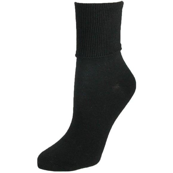 Jefferies Socks Cotton Turn Cuff Sock (Women's Plus Size)