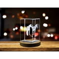 thumbnail image 2 of Striped Elegance | Zebra Design | 3D Engraved Crystal Keepsake, 2 of 6
