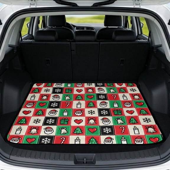 FUIALDOLG Washable Suv Cargo Liner 29" x 39", All Weather Rear Trunk Cargo Mat for Vehicle Interior Travel and Cat Owners