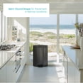 thumbnail image 2 of Home Zone Living 12 Gallon Semi-Round Stainless Steel Kitchen Trash Can with Step Pedal and Soft Close Lid, Black, 2 of 9