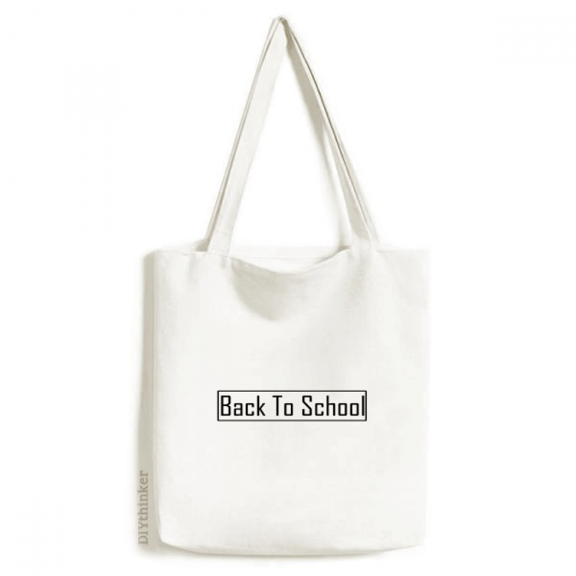 Back to School Art Deco Fashion Tote Canvas Bag Shopping Satchel Casual Handbag