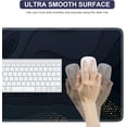thumbnail image 4 of Topographic Mouse Pad, Gaming Mouse Pad, Extended Desk Pad 35.4x15.75in XXL Mouse Pad with Non-Slip Rubber Base, Black Blue Mice Pad Desk Mat, 4 of 6