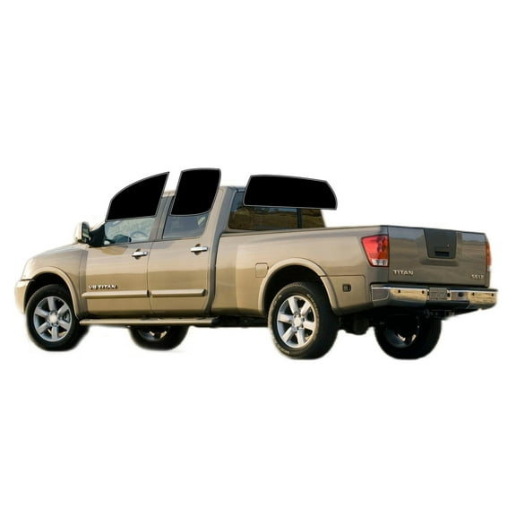 Haiy Co - PreCut 2Ply 05% Window Tint Film Kit For 2004-2015 Nissan Titan Crew -Side+Rear Window