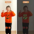 thumbnail image 4 of Toddler Boys Girls Glow-in-The-Dark Hoodies Set Halloween Skeleton Costumes Pumpkin Sweatshirt Tracksuit Pants, 2-6 Years, 4 of 9