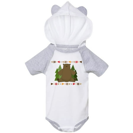 

Inktastic Tribal Bear Woodland Trees Gift Baby Boy or Baby Girl Bodysuit