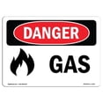 thumbnail image 1 of SignMission OS-DS-A-1014-L-1271 10 x 14 Po Signe de Danger OSHA - Gaz, 1 of 1