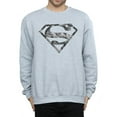 thumbnail image 3 of Superman Mens Marble Effect Logo Sweatshirt, 3 of 5