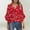 A-Red, variant on Ladies Tops and Blouses 3/4 Length Flared Sleeve T-Shirts V Neck Casual Tunic Tops Basic Floral Print Office Work Shirts Loose Fits Blouse