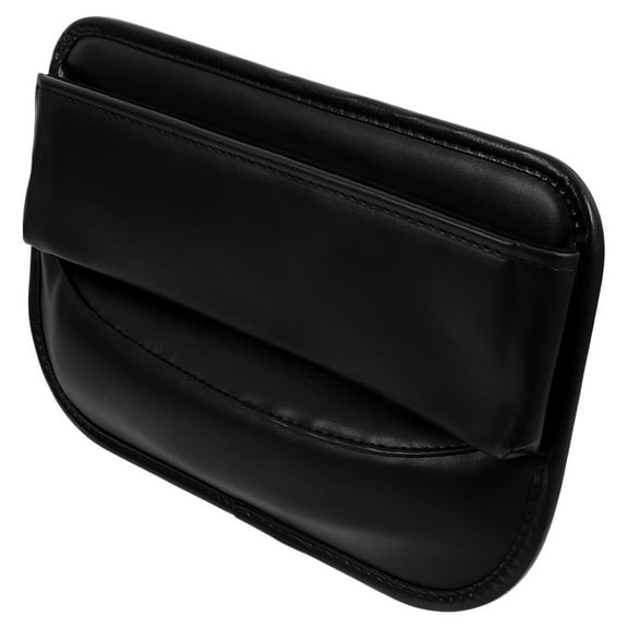WHAMVOX Black Car Seat Gap Filler Organizer with Cup Holder for Convenient Storage Between Seats PU