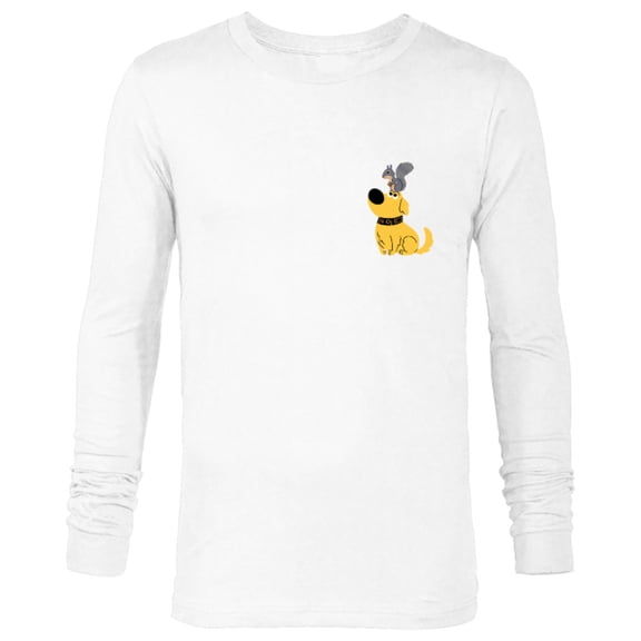 Disney and Pixar's Dug Days Squirrel - Long Sleeve T-Shirt for Men – Customized-White