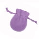 thumbnail image 1 of Qarigey 50 Uds bolsa de joyería con cordón de doble cara bolsa de elevación de pila regalos adornos de franela redonda embalaje de joyería boda Ropa, zapatos y accesorios Miscelánea Púrpura Qarigey AP015690-02, 1 of 6