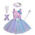 thumbnail image 1 of Princesa niñas Pastel Ariel sirena tutú vestido bajo el mar tema traje de fiesta de cumpleaños con diadema de flores Ocean Flower Dresses7-8T Gao Jinjia LED, 1 of 2