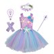 thumbnail image 1 of Princesa niñas Pastel Ariel sirena tutú vestido bajo el mar tema cumpleaños fiesta disfraz con flor diadema océano flor vestidos 18-24M Gao Jinjia LED, 1 of 2