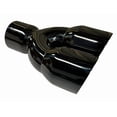 thumbnail image 2 of Exhaust Tip 2.50" Inlet 3.50" Outlet 9.50" long WDDWRP3500950-250-MBK-SS Dual Round Slant Black 304 Stainless Steel Wesdon Exhaust Tip, 2 of 9