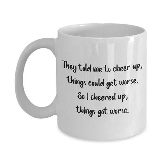 Sarcastic Sunshine Mug - Sarcastic Coffee Cups- Funny Tea Hot Cocoa Cup - Novelty Birthday Christmas Gag Gifts, Ceramic Mug 15Oz