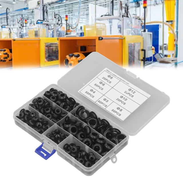 O Anneaux Assortiment Kit, 260Pcs Facile de Stockage Large Application Rondelles d'Étanchéité Performance Stable pour Hydraulique
