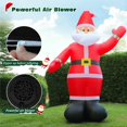 thumbnail image 2 of Colgador inflable navideño de Papá Noel de 3 m con luces LED, 2 of 6