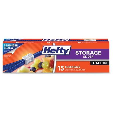 bags storage hefty gallon carton slider clear