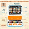 thumbnail image 5 of Learning Toy for Kids 1 2 3 Year Old Boys Girls, Learning Laptop for Toddlers 1-3, Interactive Educational Toys with Music Sounds Lights, Christmas Birthday Gifts for Baby Kids Age 1-6 Year, Pink, 5 of 7