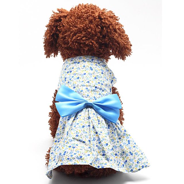 Perro Princesa Cachorro Sin mangas Floral Vestido Mascota Gato Perrito Traje Fiesta Sunnimix Vestidos de animales domésticos