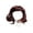 Brown, variant on Hot Pink Curly Pet Holiday Hair Wig Adjustable Elastic Synthetic Hair Decor For Small Medium Dogs Cats Halloween Christmas Party(Hot Pink)