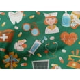 thumbnail image 5 of oneOone Cotton Cambric Green Fabric Tool Craft Projects Decor Fabric Printed By The Yard 56 Inch Wide, 5 of 6