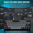 thumbnail image 6 of AULA WIN60 HE 61-Key Wired Hall Effect Magnetic 60% Gaming Keyboard, RGB, Instant Commands, 60% Compact Design, Near-Zero Delay, Custom Actuation, Rapid Response - Grey/Black, 6 of 14