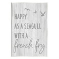 thumbnail image 5 of Stupell Industries Funny Happiness Phrase Rustic Seagull Beach Humor Graphic Art Unframed Art Print Wall Art, Design by Daphne Polselli, 5 of 5