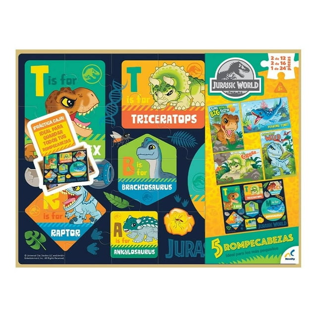 Juego De Mesa Novelty Jurassic World Dominion Rompecabezas 5 en 1