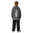 thumbnail image 5 of Little Boys Fashion Hoodie Sweatshirts with Large City Name Print Long Sleeve Sweatshirt Casual Fall Pullovers Size 5-6T,Gray, 5 of 8