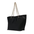 thumbnail image 2 of Bolsa Tote Marca Tory  Burch color negro con asa dorada, bolsa interna con cremallera, 2 of 5