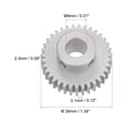 thumbnail image 3 of Uxcell Step Spur Gear 6mm Inner Hole Pinion Gear 35T Mod 1 Aluminum Alloy Motor Gear, 3 of 5
