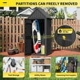 thumbnail image 2 of Outdoor Resin Storage Shed – Durable All-Weather Cabinet with Removable Shelves, 2 of 8