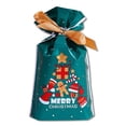 thumbnail image 3 of Bolsas de lazo impresas navideñas Empaquetado de regalo de fiesta Presenta Paquetes de juguete de envoltura Bolsas vacías Accesorios de decoración Tipo 4 10 piezas sidaley HA009363-07, 3 of 6