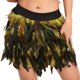 thumbnail image 1 of Gibobby faldas largas de mujer casuales Falda corta de medio cuerpo con plumas para mujer, ropa para el escenario europea y americana(Amarillo， M), 1 of 4