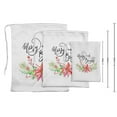 thumbnail image 3 of Darling Souvenir White Merry & Bright Christmas Party Supplies Gift Pouches Favor&nbsp;Candy Bags&nbsp;15 Pieces, 3 of 5