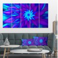 thumbnail image 1 of Dance of Blue Flower Petals - Floral Canvas Art Print, 1 of 3