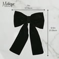 thumbnail image 5 of 7 Inch Velour Hair Bow with Tails, 5 of 5