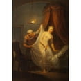thumbnail image 2 of Alexander Lauréus 18x24 Gold Ornate Framed and Double Matted Museum Art Print Titled - After the Bath, 2 of 4