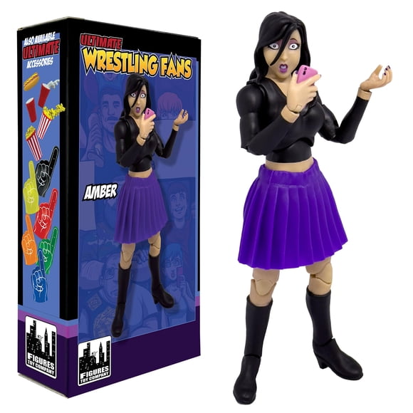 Figura de Fanático de Lucha Libre Amber de Figures Toy Company 16.5 cm