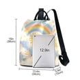 thumbnail image 3 of FORMRS Women's Travel Backpack Purse Anti-Theft Hidden Pockets Casual Shoulder Bag, Purple Rainbow Clouds, 3 of 7